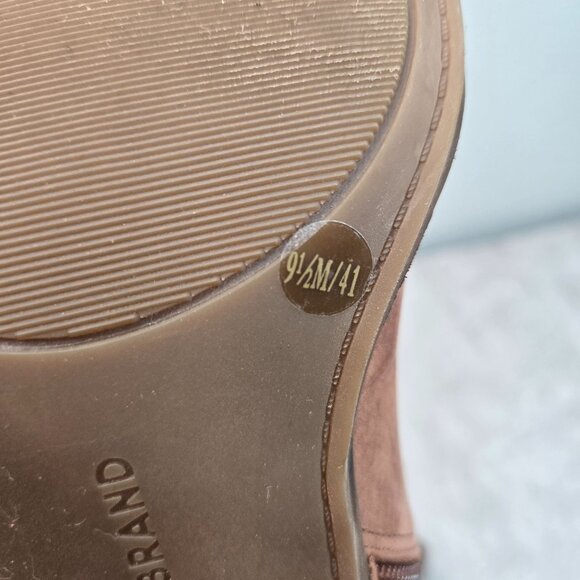 Lucky Brand Ankle Boots Size 9.5 Brown Leather Victorian Western Lace Up Booties - Picture 10 of 13